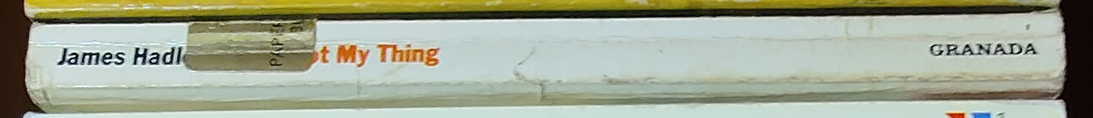 James Hadley Chase  NOT MY THING spine of book image