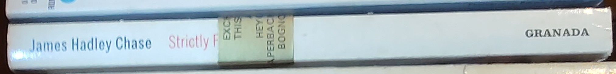 James Hadley Chase  STRICTLY FOR CASH spine of book image