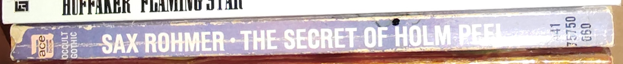 Sax Rohmer  THE SECRET OF HOLM PEEL and Other Strange Stories spine of book image