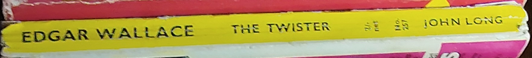 Edgar Wallace  THE TWISTER spine of book image