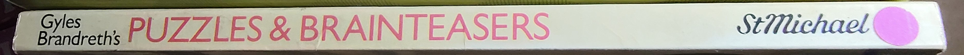 Gyles Brandreth  PUZZLES AND BRAINTEASERS spine of book image