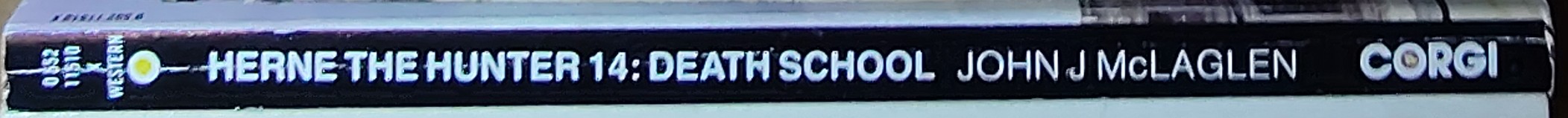 John McLaglen  HERNE THE HUNTER 14: DEATH SCHOOL spine of book image