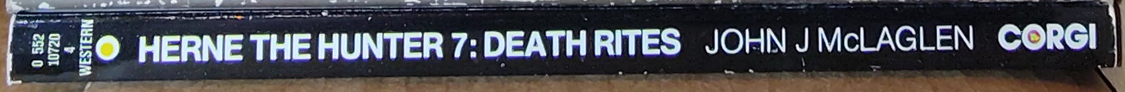 John McLaglen  HERNE THE HUNTER 7: DEATH RITES spine of book image