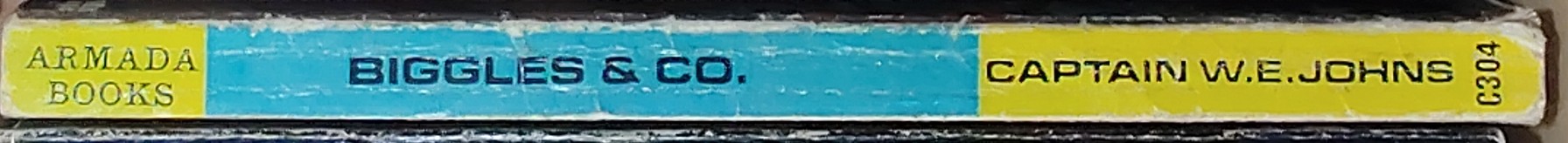 Captain W.E. Johns  BIGGLES & CO. spine of book image