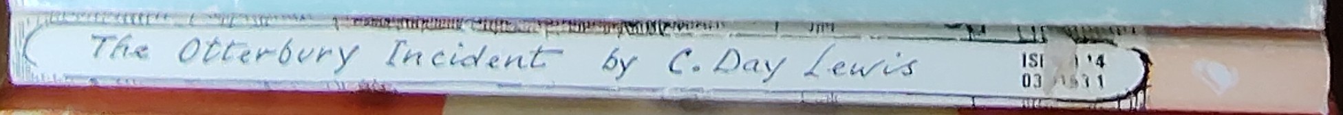 C.Day Lewis  THE OTTERBURY INCIDENT spine of book image