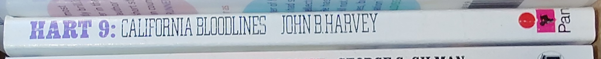 John B. Harvey  HART 9: CALIFORNIA BLOODLINES spine of book image