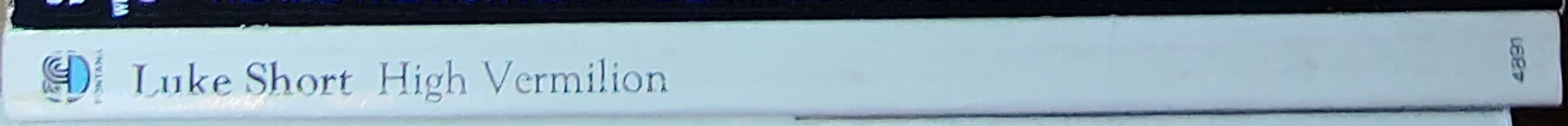 Luke Short  HIGH VERMILION spine of book image
