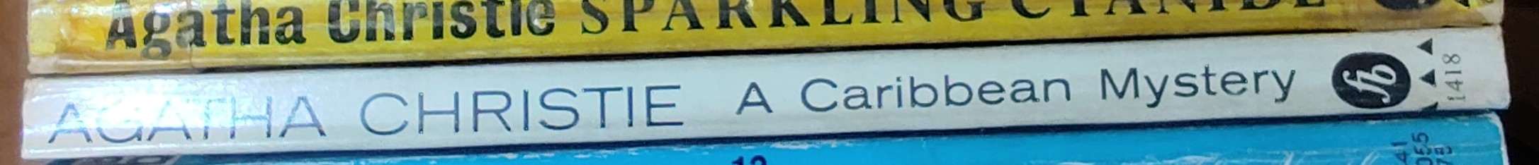 Agatha Christie  A CARIBBEAN MYSTERY spine of book image