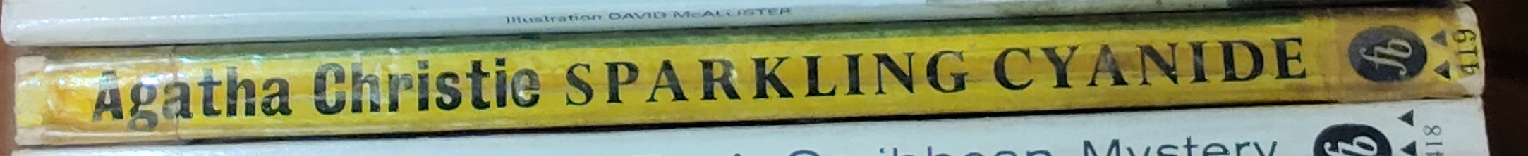 Agatha Christie  SPARKLING CYANIDE spine of book image
