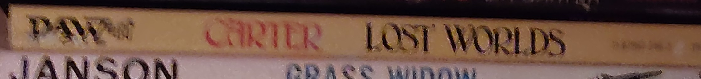 Lin Carter  LOST WORLDS spine of book image