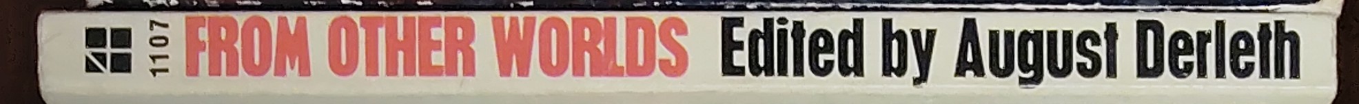 August Derleth (edits) FROM OTHER WORLDS spine of book image