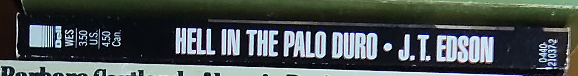 J.T. Edson  HELL IN THE PALO DURO spine of book image