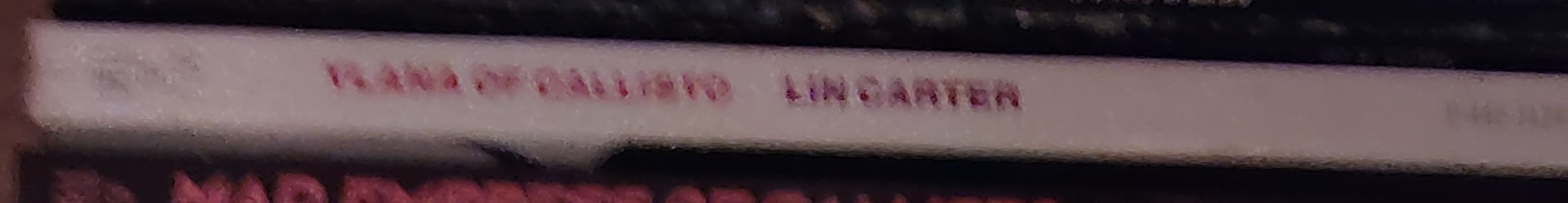 Lin Carter  YLANA OF CALLISTO spine of book image