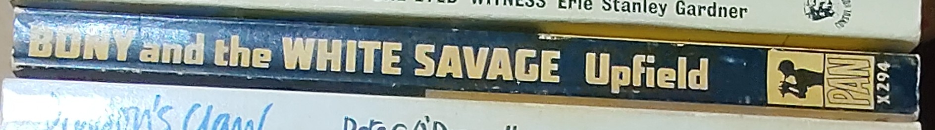 Arthur Upfield  BONY AND THE WHITE SAVAGE spine of book image