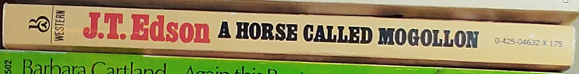 J.T. Edson  A HORSE CALLED MOGOLLON spine of book image