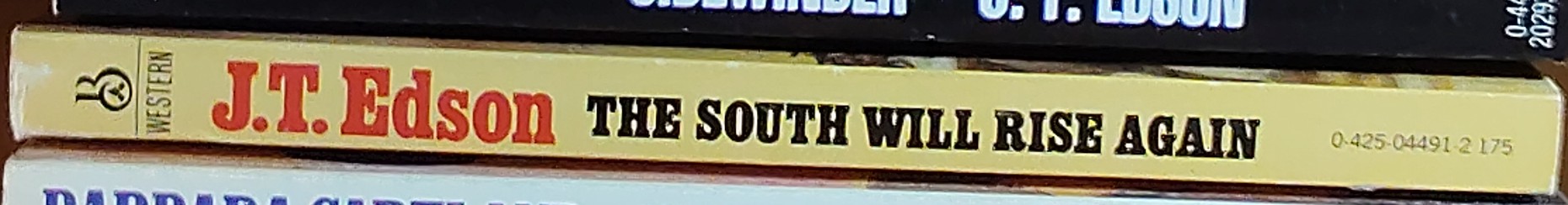 J.T. Edson  THE SOUTH WILL RISE AGAIN spine of book image