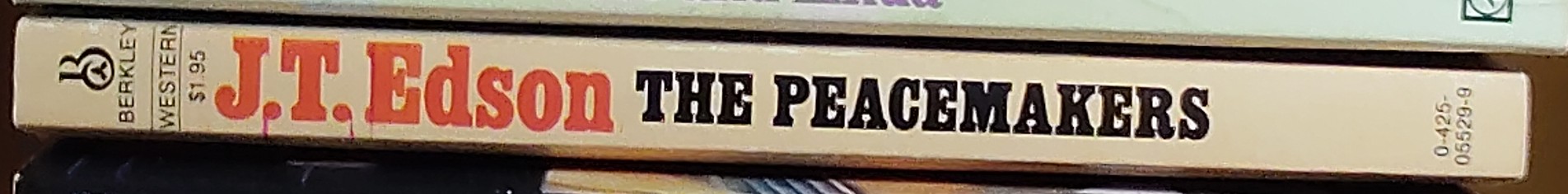 J.T. Edson  THE PEACEMAKERS spine of book image