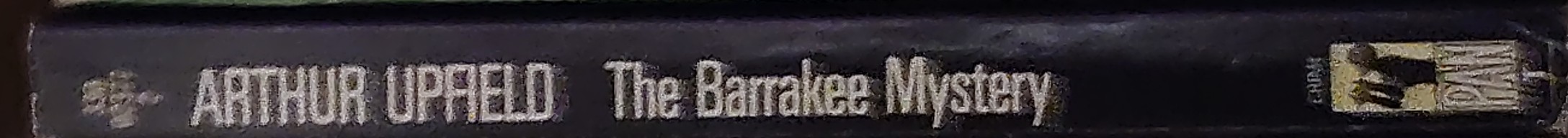 Arthur Upfield  THE BARRAKEE MYSTERY spine of book image