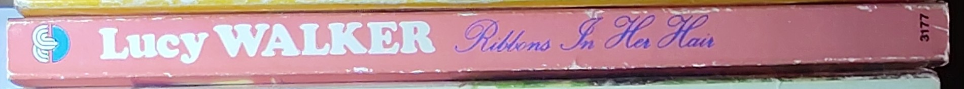 Lucy Walker  RIBBONS IN HER HAIR spine of book image