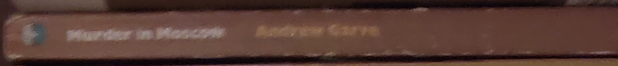 Andrew Garve  MURDER IN MOSCOW spine of book image