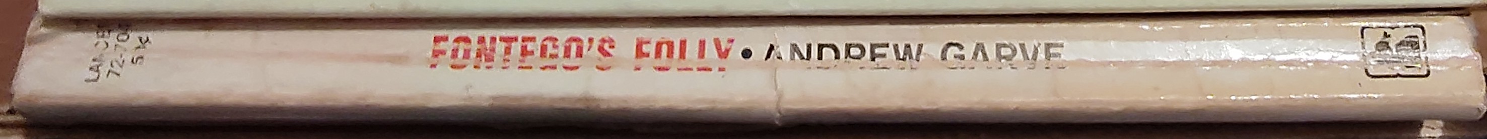 Andrew Garve  FONTEGO'S FOLLY spine of book image