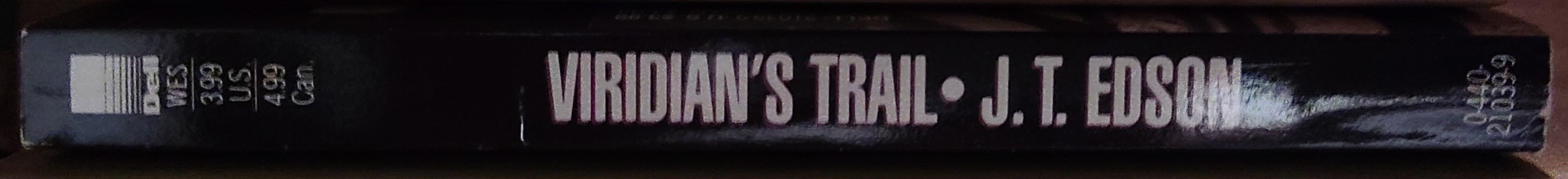 J.T. Edson  VIRIDIAN'S TRAIL spine of book image