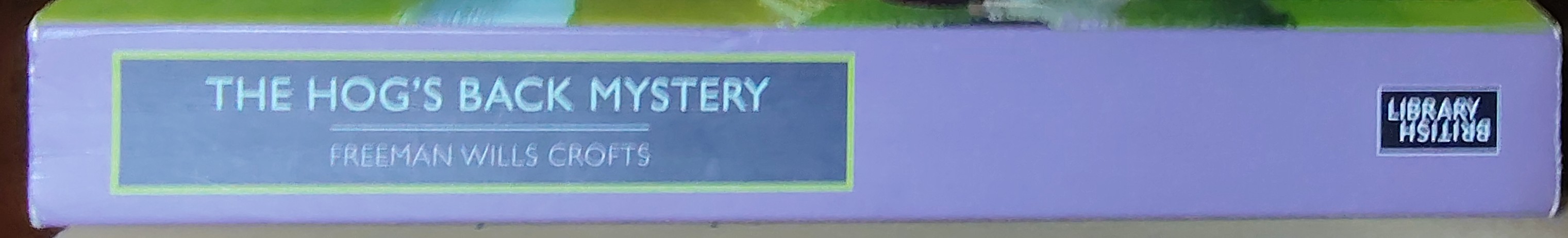 Freeman Wills Crofts  THE HOG'S BACK MYSTERY spine of book image
