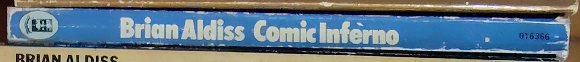 Brian Aldiss  COMIC INFERNO spine of book image