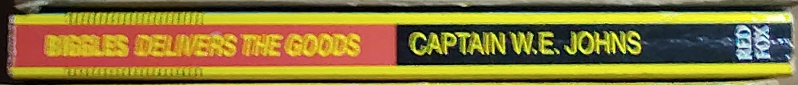 Captain W.E. Johns  BIGGLES DELIVERS THE GOODS spine of book image