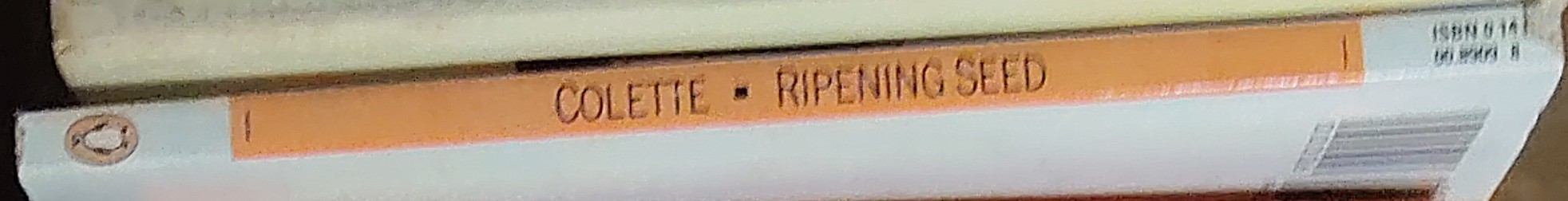 Colette   RIPENING SEED spine of book image