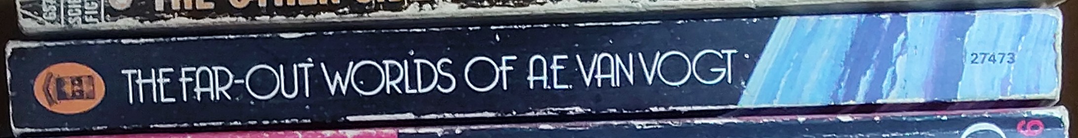 A.E. van Vogt  THE FAR-OUT WORLDS spine of book image