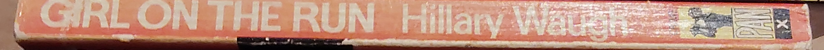 Hillary Waugh  GIRL ON THE RUN spine of book image