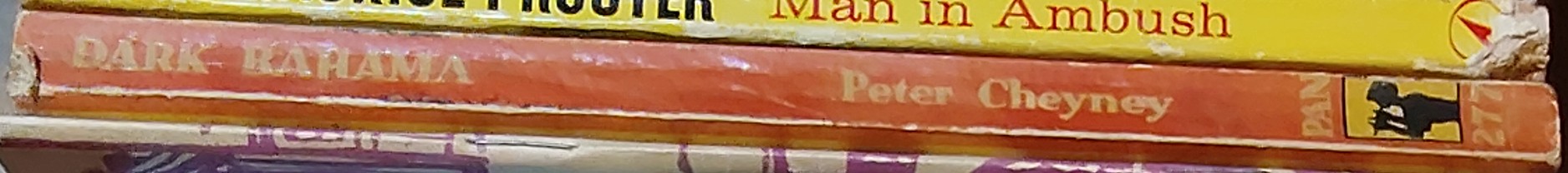 Peter Cheyney  DARK BAHAMA spine of book image