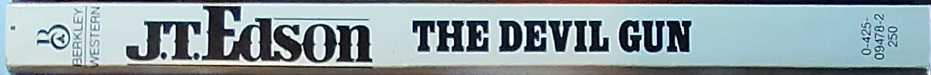 J.T. Edson  THE DEVIL GUN spine of book image