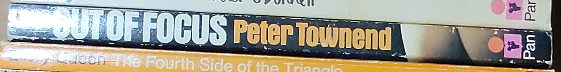 Peter Townend  OUT OF FOCUS spine of book image