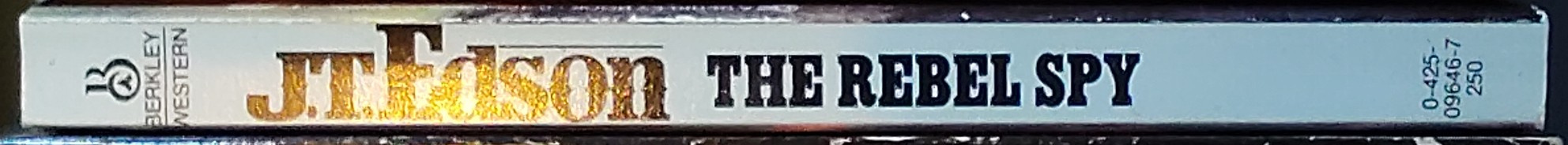 J.T. Edson  THE REBEL SPY spine of book image