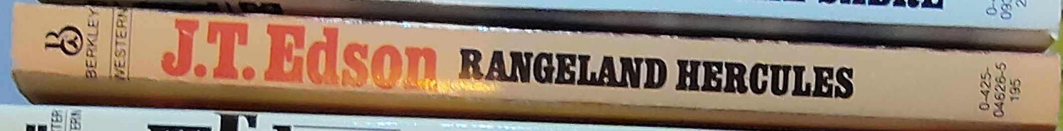J.T. Edson  RANGELAND HERCULES spine of book image