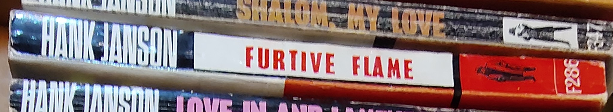 Hank Janson  FURTIVE FLAME spine of book image