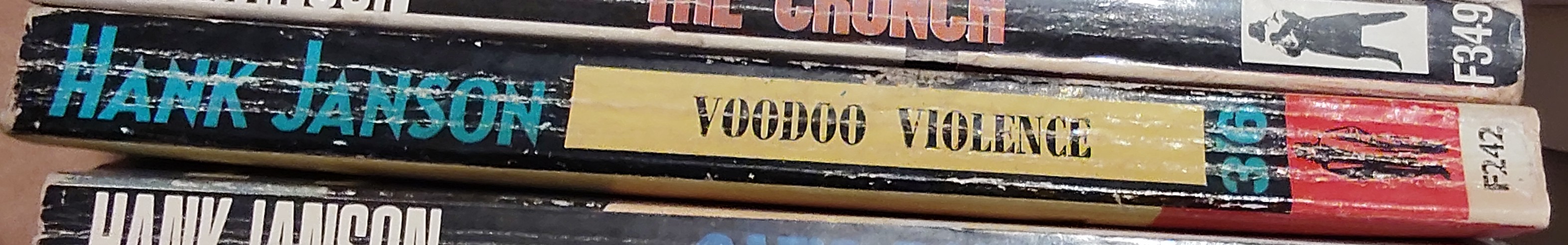 Hank Janson  VOODOO VIOLENCE spine of book image