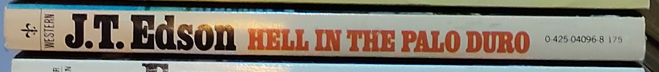 J.T. Edson  HELL IN THE PALO DURO spine of book image