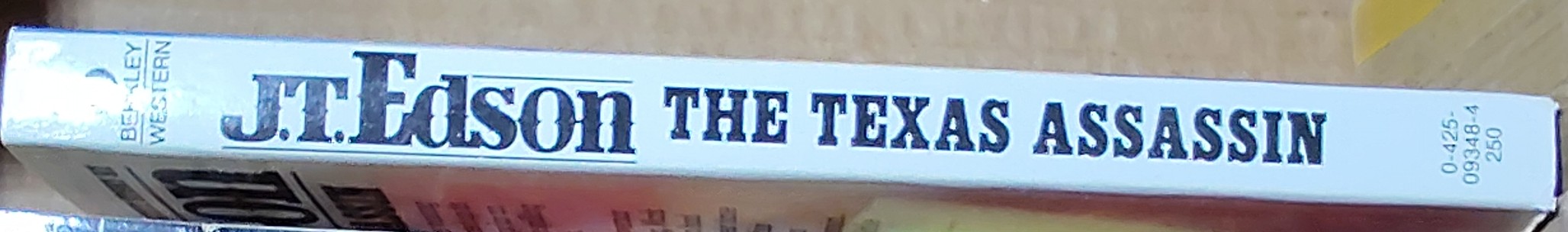 J.T. Edson  THE TEXAS ASSASSIN [U.K. title: BEGUINAGE] spine of book image