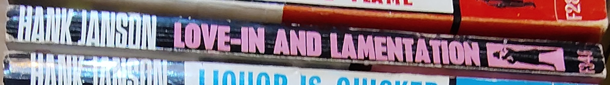Hank Janson  LOVE - IN AND LAMENTATION spine of book image