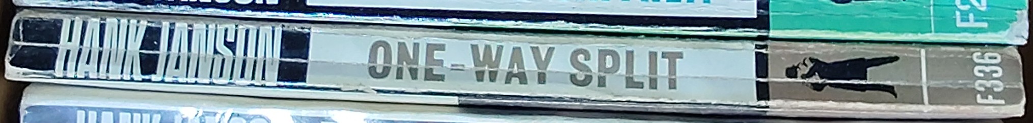 Hank Janson  ONE-WAY SPLIT spine of book image