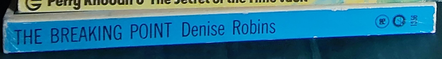 Denise Robins  THE BREAKING POINT spine of book image