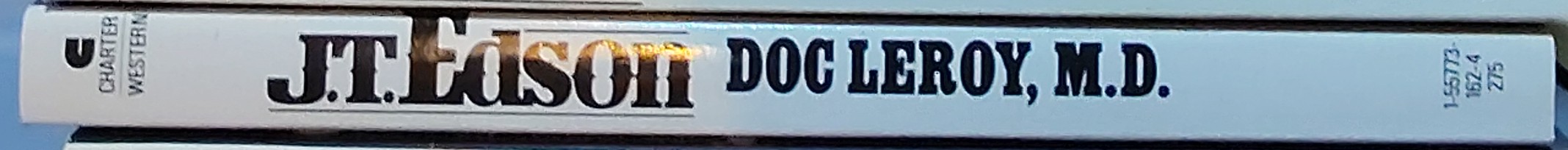 J.T. Edson  DOC LEROY, M.D. spine of book image