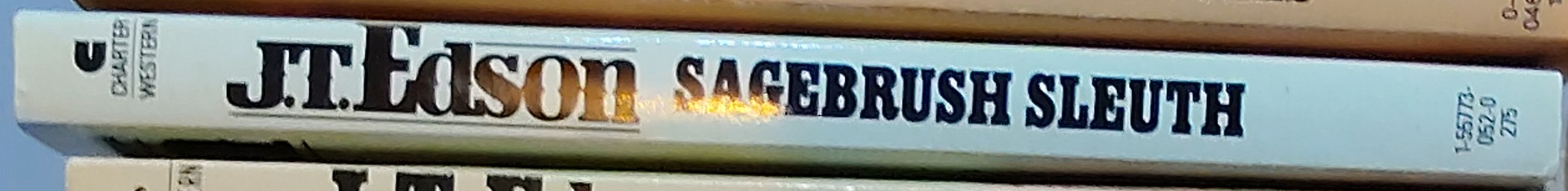J.T. Edson  SAGEBRUSH SLEUTH spine of book image