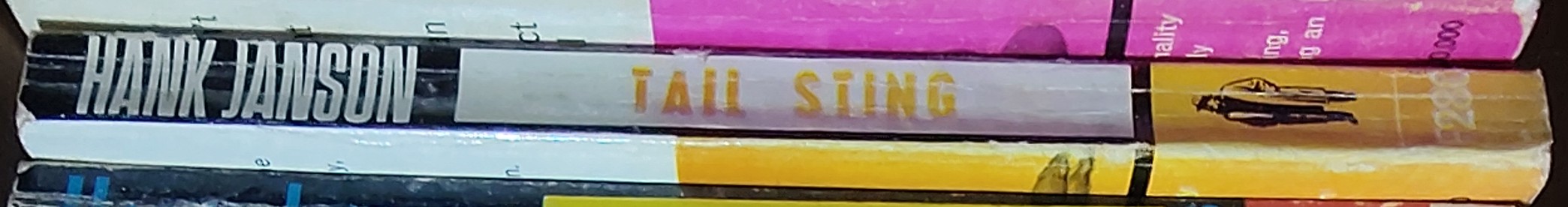 Hank Janson  TAIL STING spine of book image
