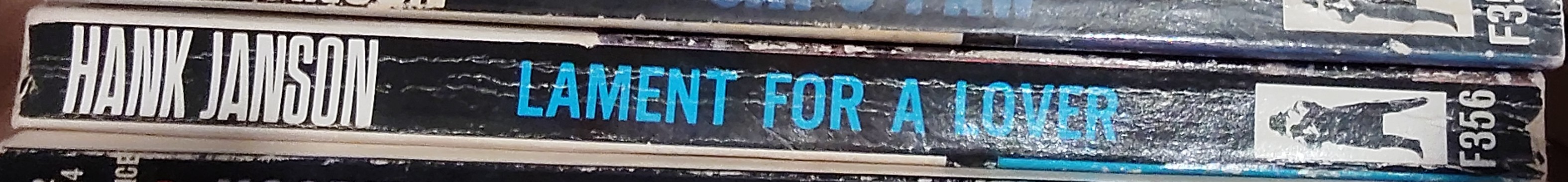 Hank Janson  LAMENT FOR A LOVER spine of book image