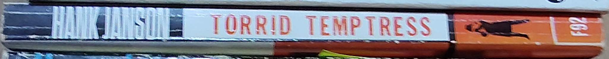 Hank Janson  TORRID TEMPTRESS spine of book image