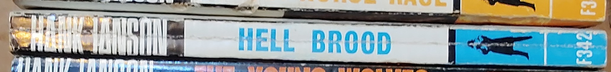 Hank Janson  HELL BROOD spine of book image